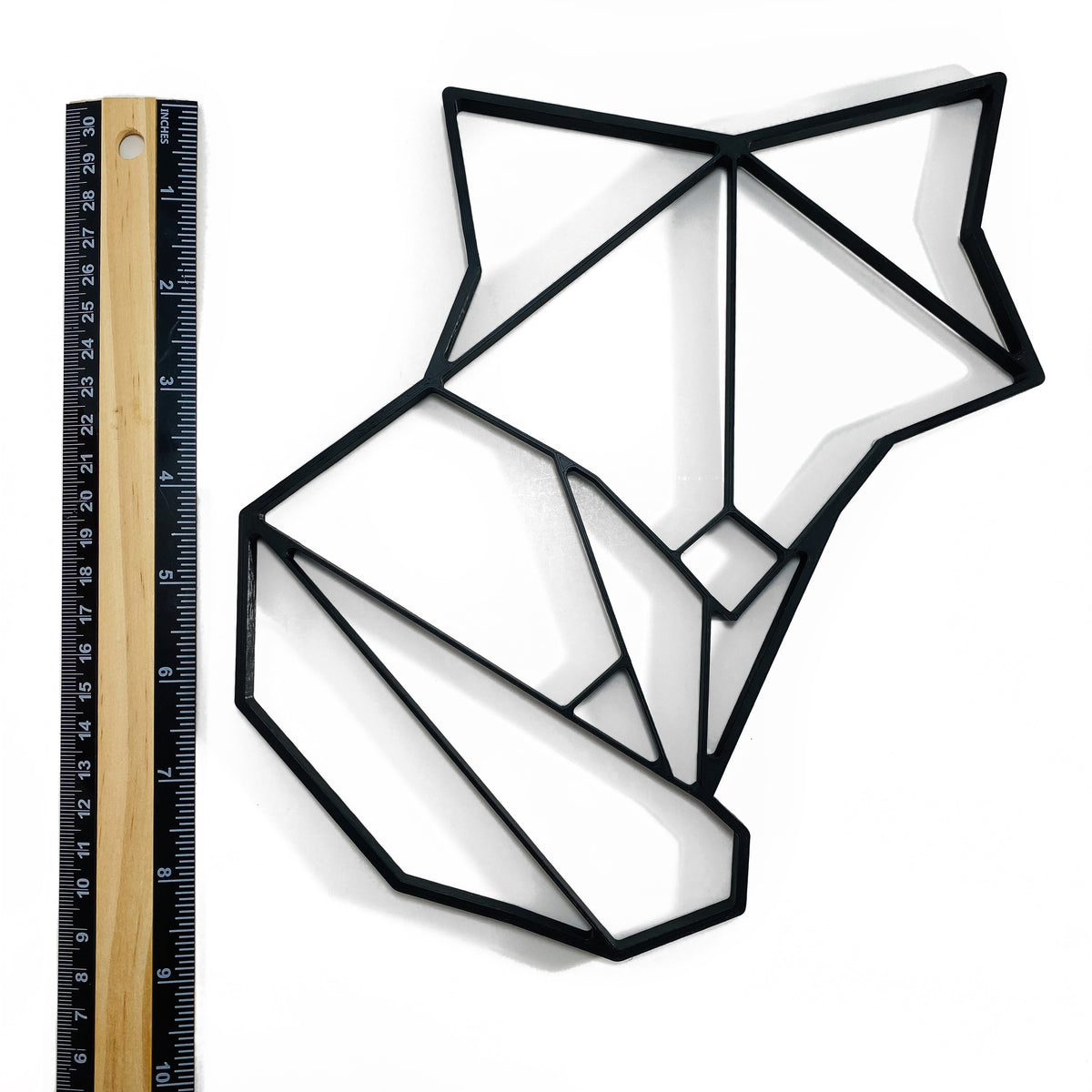 Original Cute Geo Fox Relief - layered 3D-printed wall art piece, hand-finished by Soul Kid Dsgn, view 4