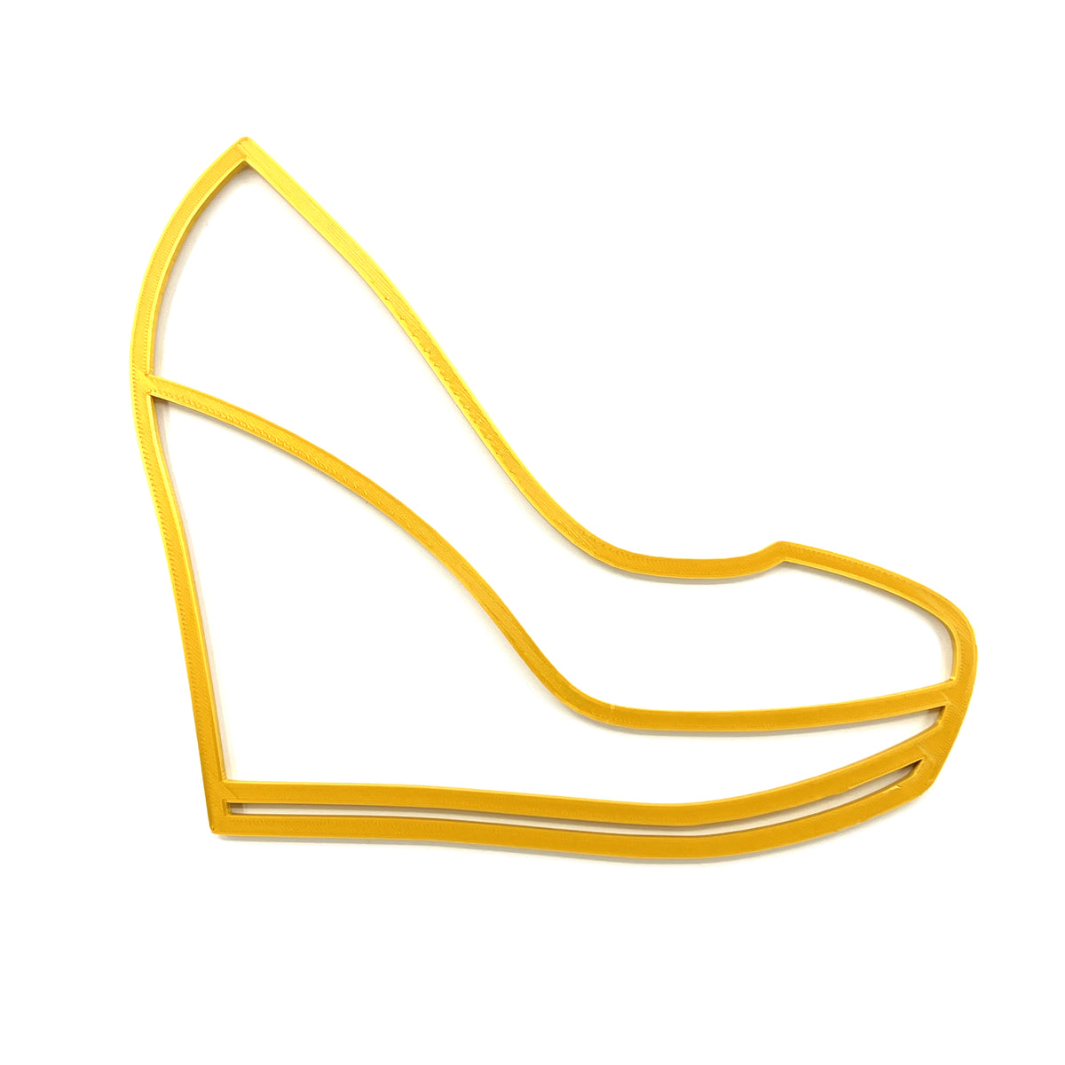 Original Wedge Heel Relief - layered 3D-printed wall art piece, hand-finished by Soul Kid Dsgn