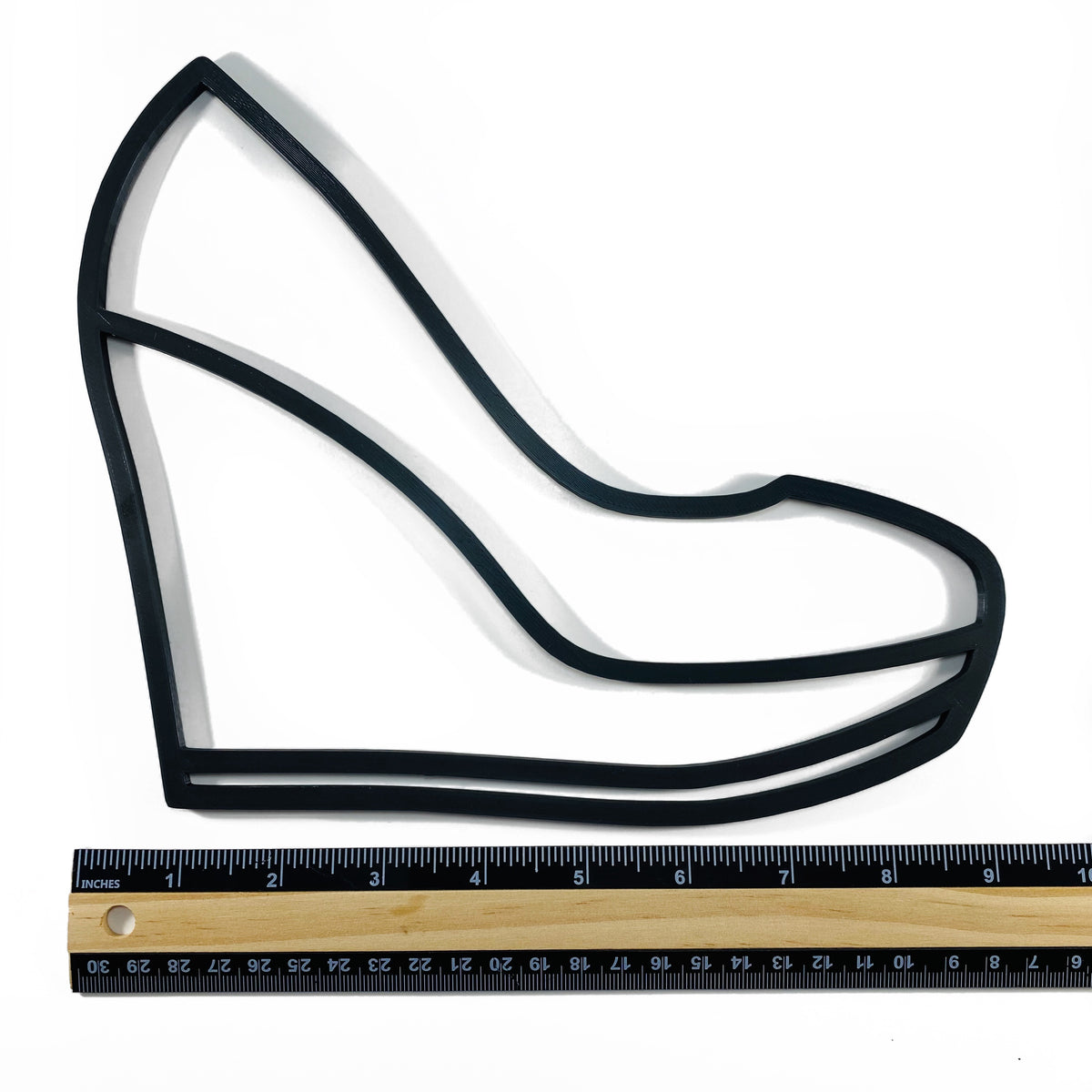 Original Wedge Heel Relief - layered 3D-printed wall art piece, hand-finished by Soul Kid Dsgn, view 5