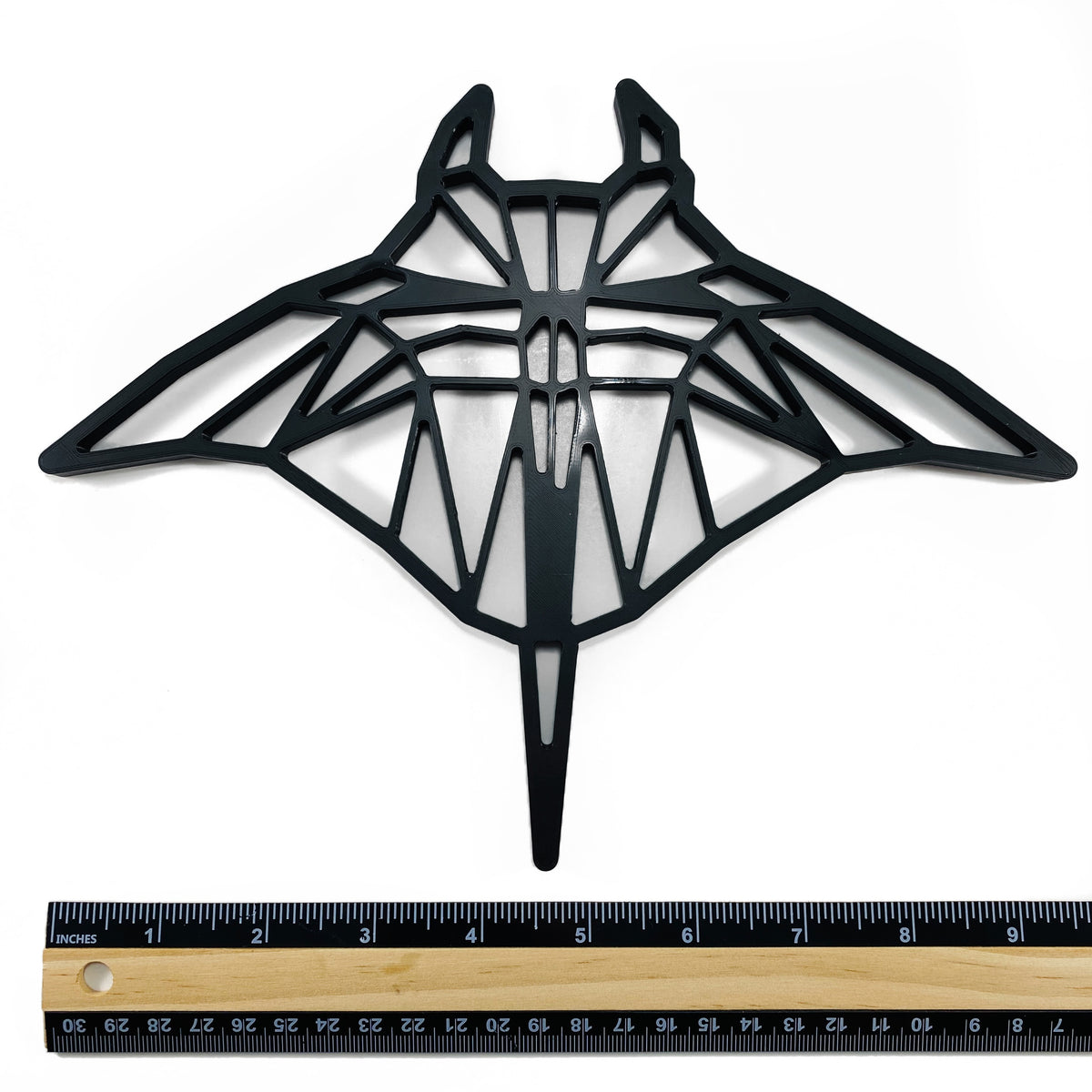 Original Geo Manta Relief - layered 3D-printed wall art piece, hand-finished by Soul Kid Dsgn, view 4