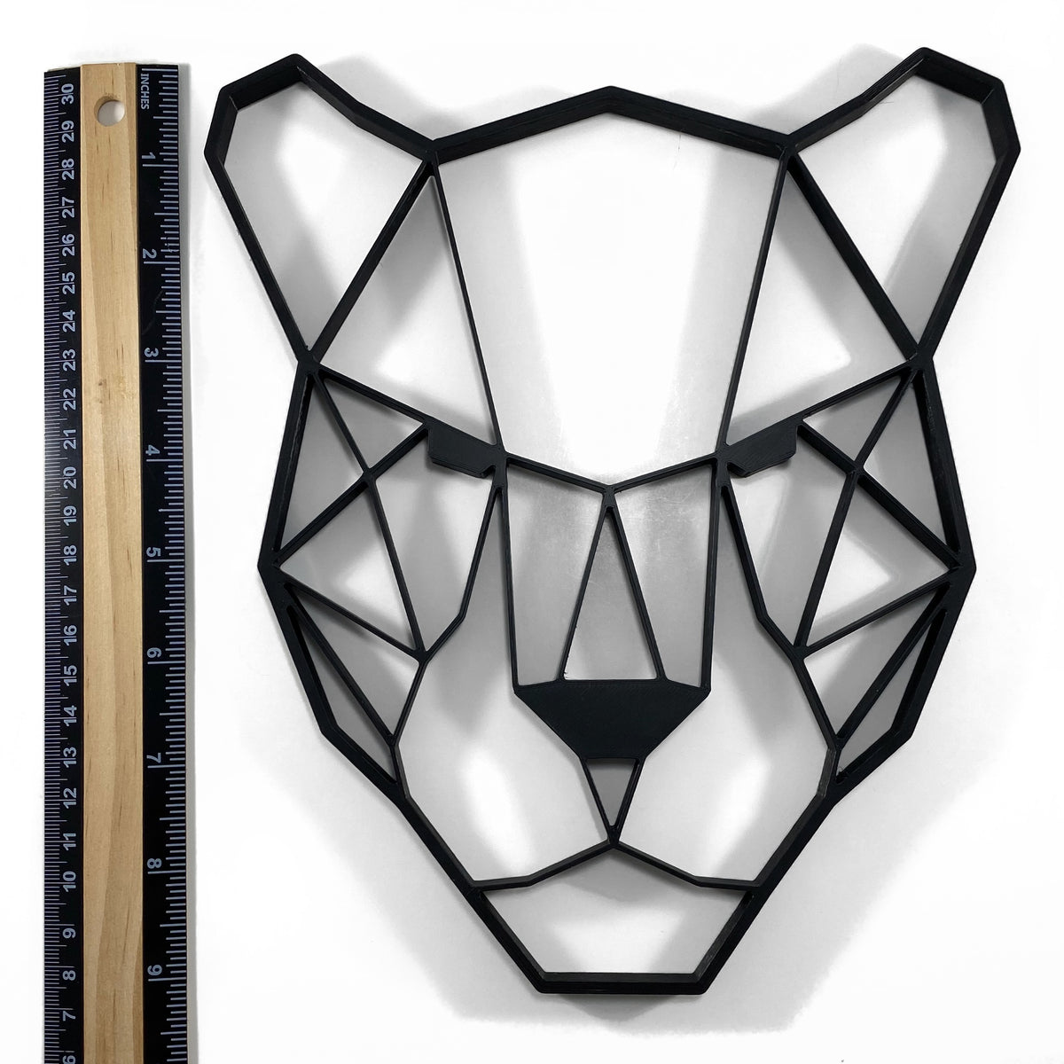 Original Geo Panther Relief - layered 3D-printed wall art piece, hand-finished by Soul Kid Dsgn, view 4