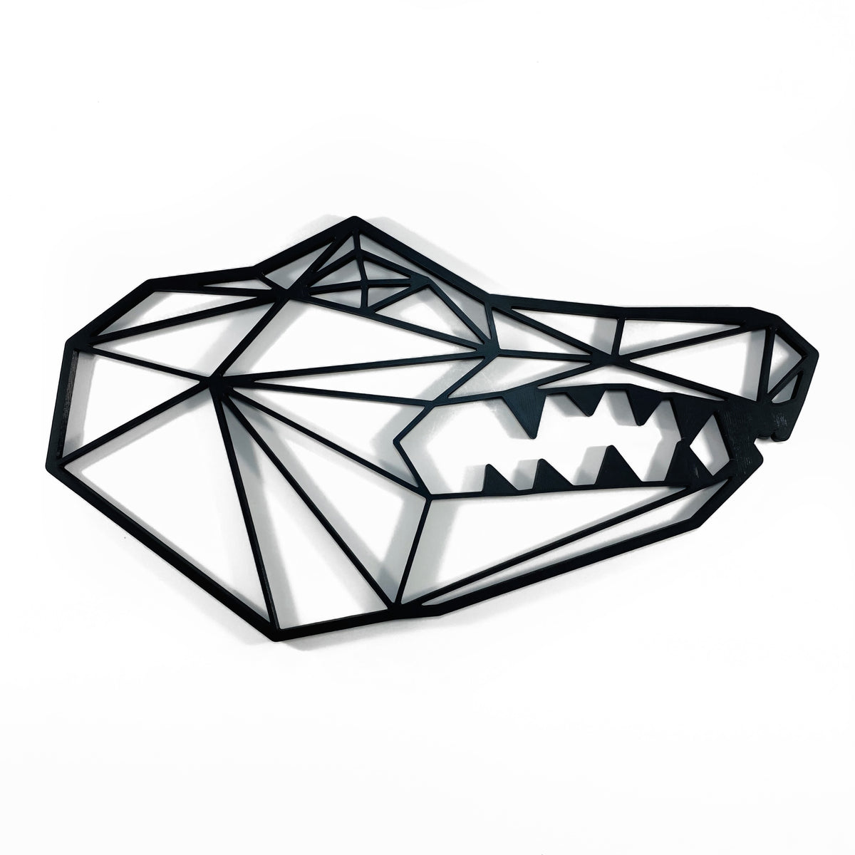 Original Geo Gator Relief - layered 3D-printed wall art piece, hand-finished by Soul Kid Dsgn