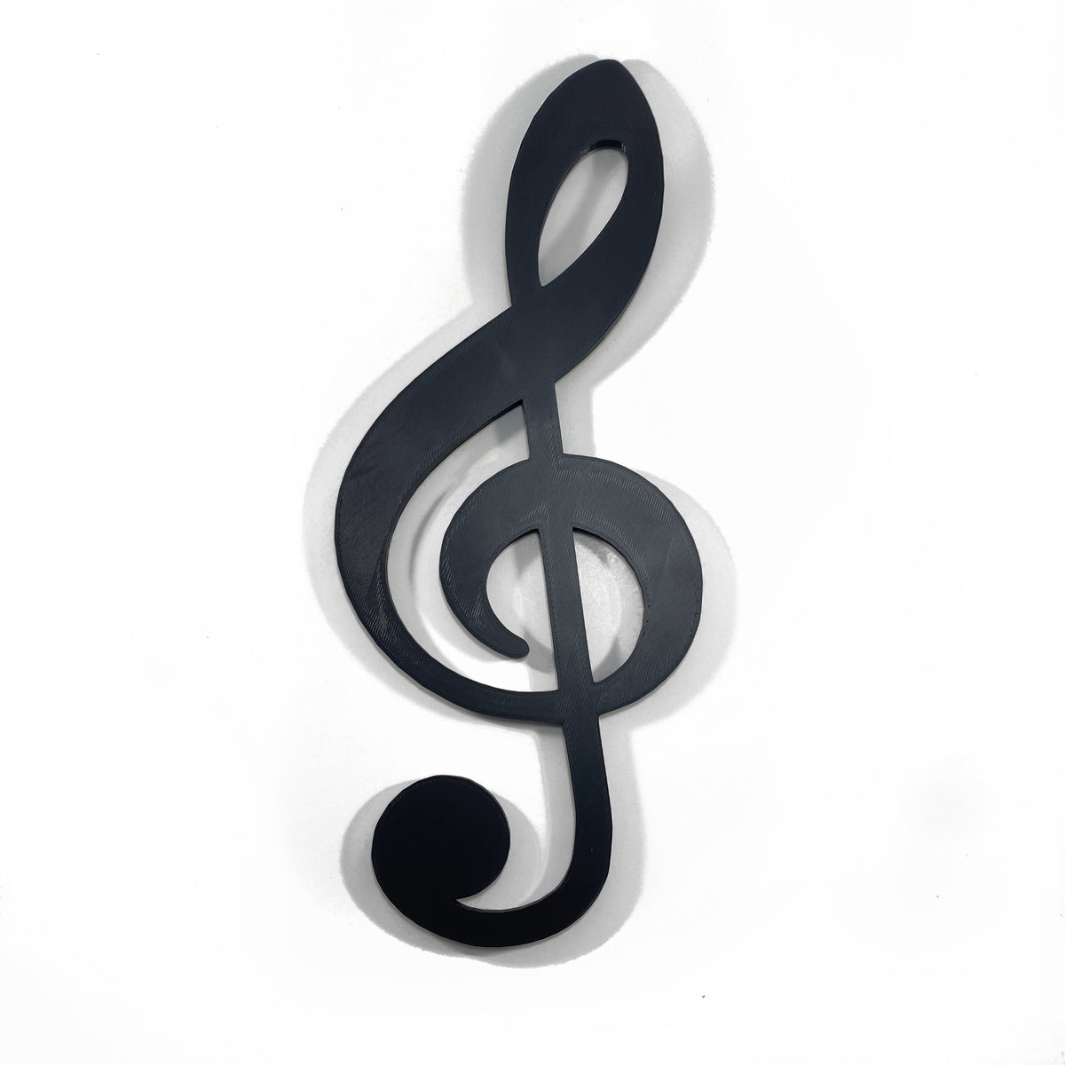 Original Treble Clef Relief - layered 3D-printed wall art piece, hand-finished by Soul Kid Dsgn