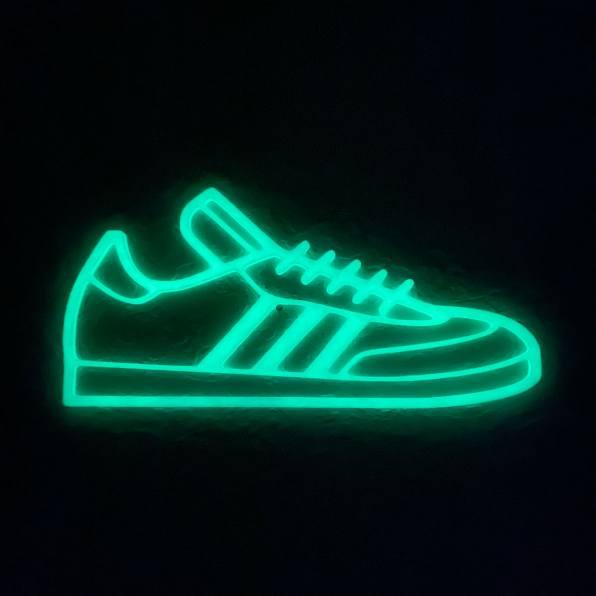 Original Suede Three-Stripe Relief - layered 3D-printed wall art piece, hand-finished by Soul Kid Dsgn, view 6