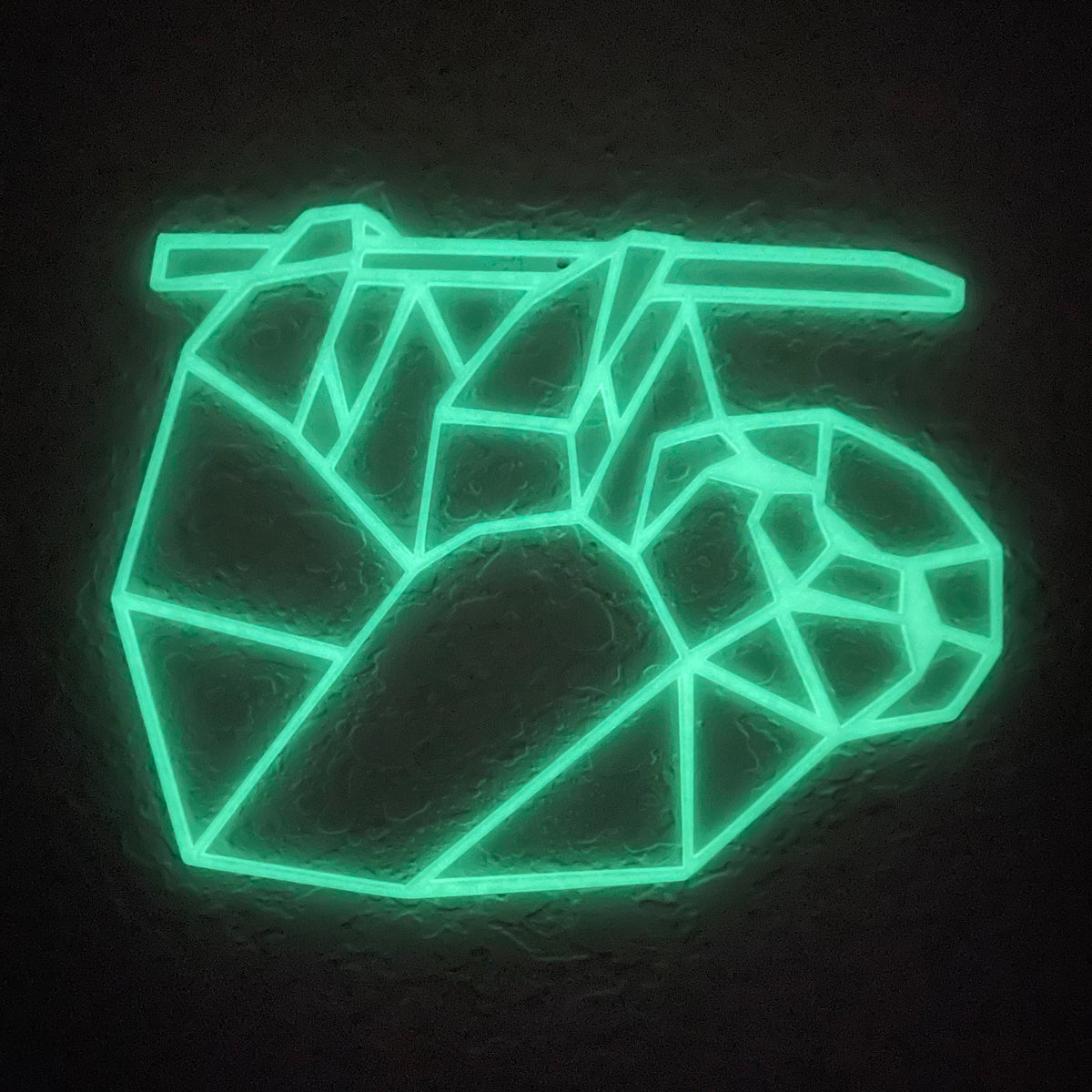 Original Geo Sloth Relief - layered 3D-printed wall art piece, hand-finished by Soul Kid Dsgn, view 5