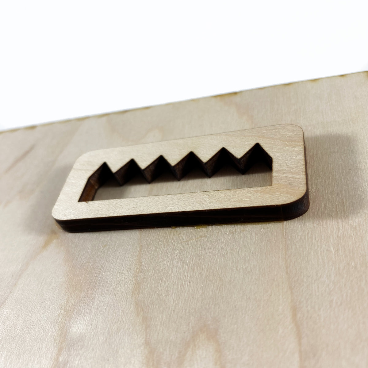 Original Reverse-Detail Hoop Relief - laser-cut hardwood wall art, hand-finished by Soul Kid Dsgn, view 4