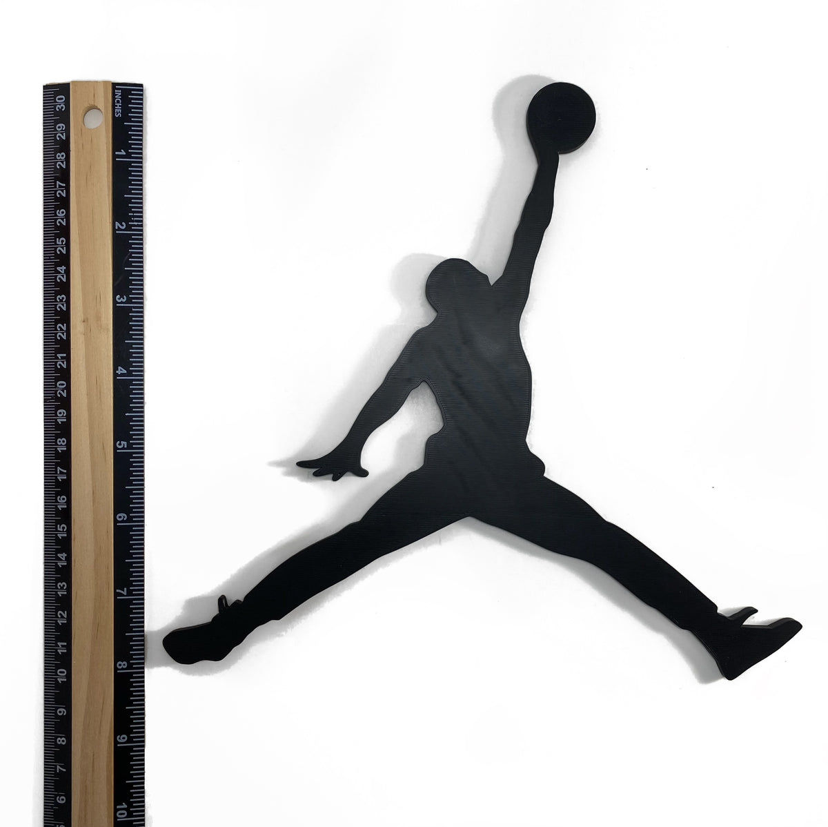 Original Soaring Athlete Solid Relief - layered 3D-printed wall art piece, hand-finished by Soul Kid Dsgn, view 7