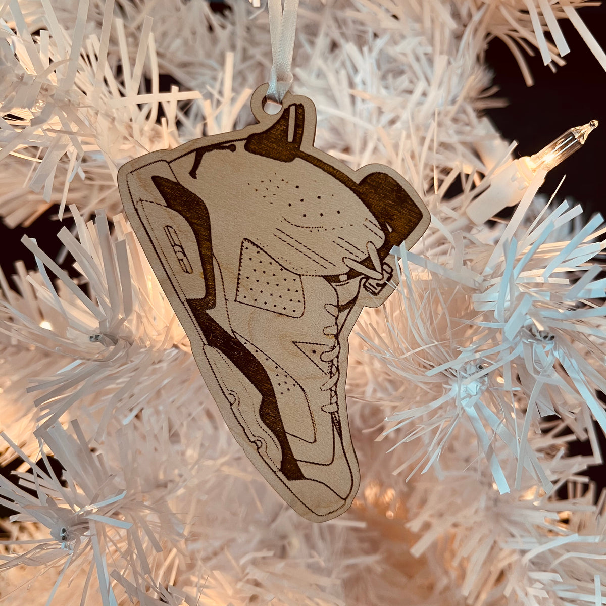Original Playoff Profile Ornament - laser-cut hardwood ornament, hand-finished by Soul Kid Dsgn