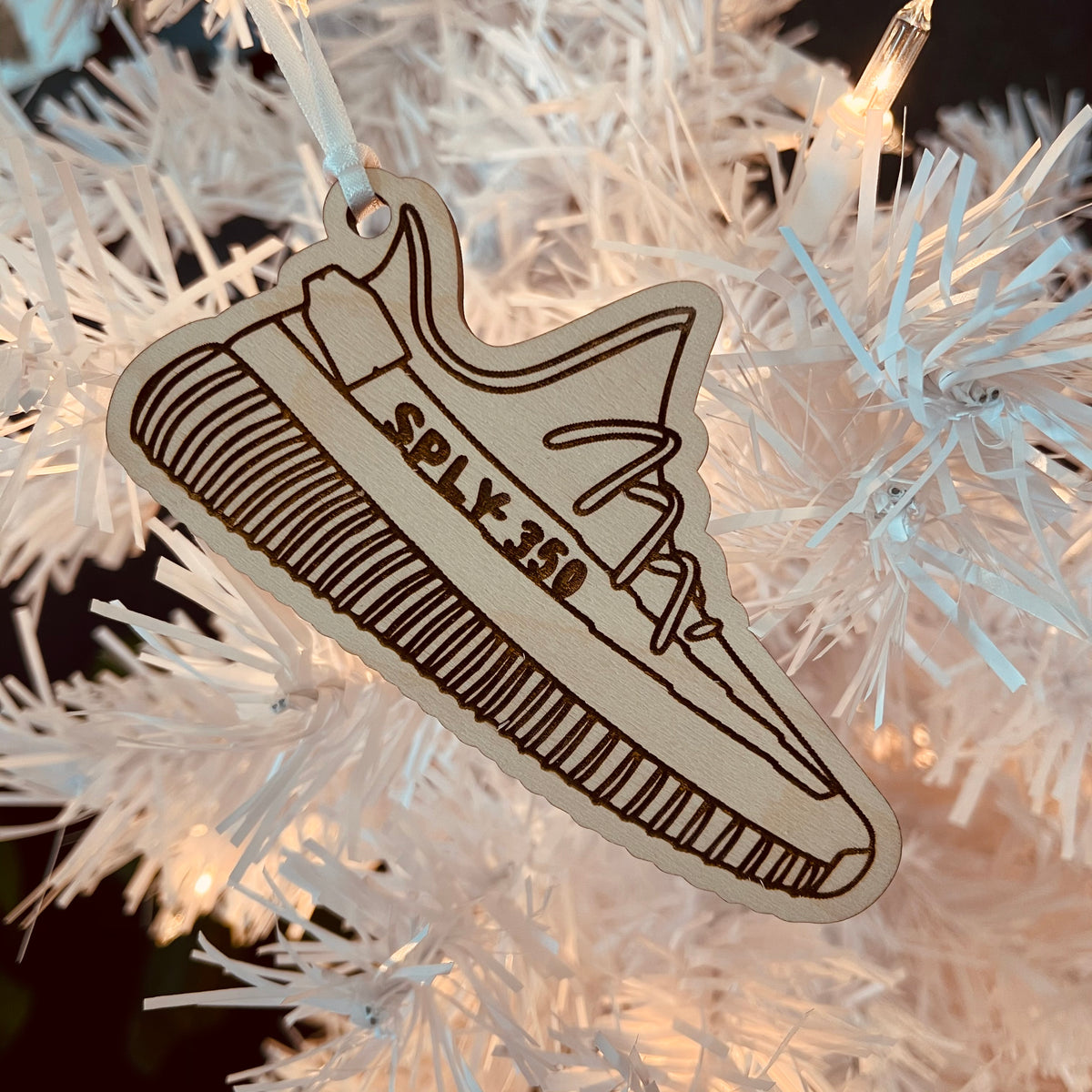 Original Knit Runner Ornament - laser-cut hardwood ornament, hand-finished by Soul Kid Dsgn