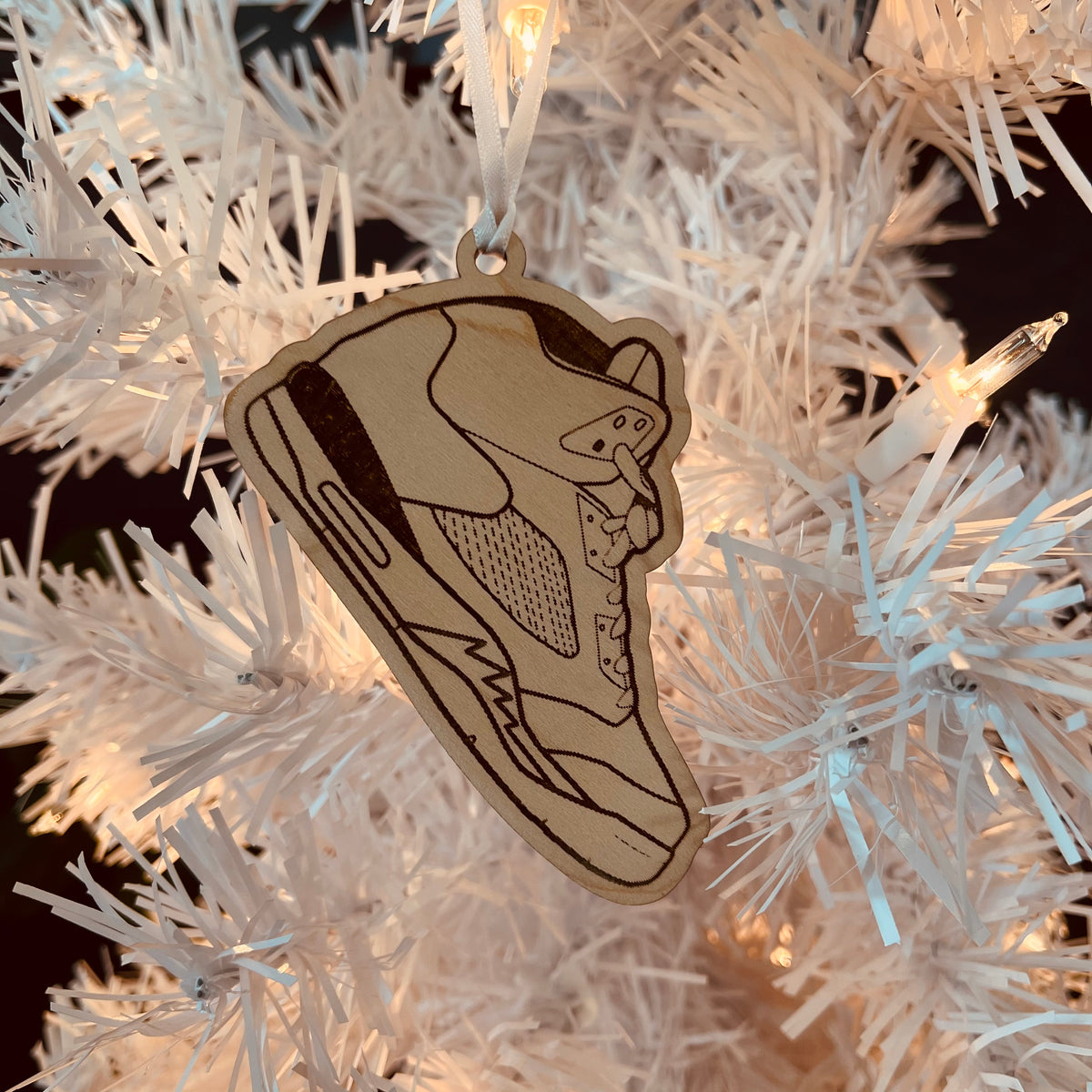 Original Court Legend Ornament - laser-cut hardwood ornament, hand-finished by Soul Kid Dsgn, view 3
