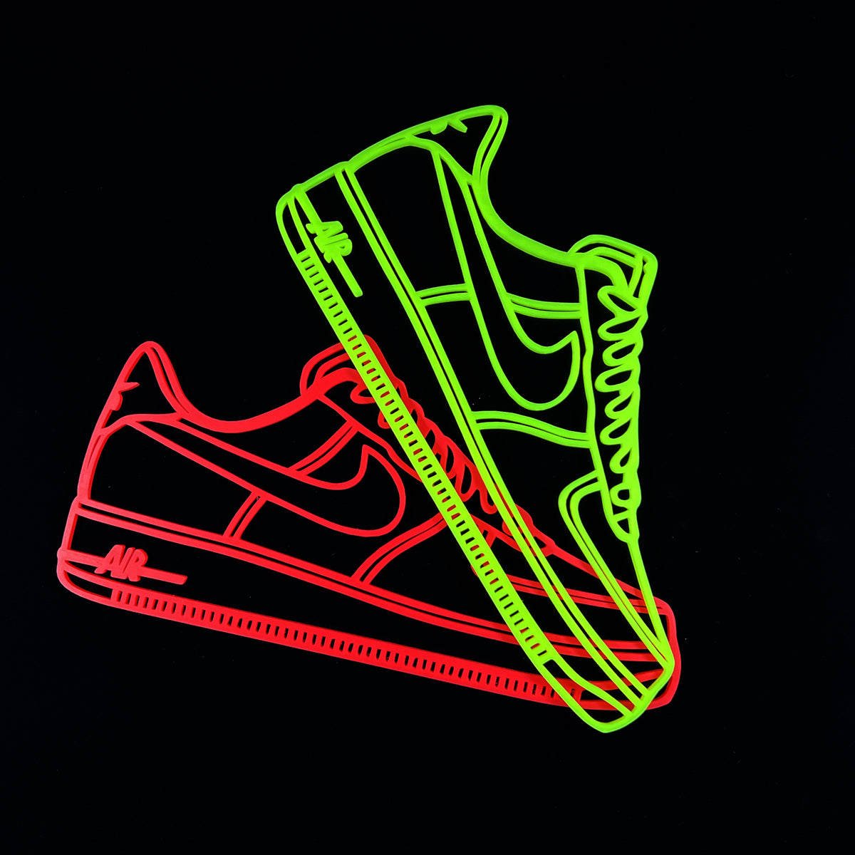 Original Court Classic Low-Top Relief - layered 3D-printed wall art piece, hand-finished by Soul Kid Dsgn