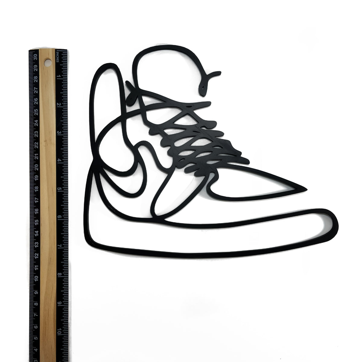 Original Low-Profile Skate Hi Relief - layered 3D-printed wall art piece, hand-finished by Soul Kid Dsgn, view 4