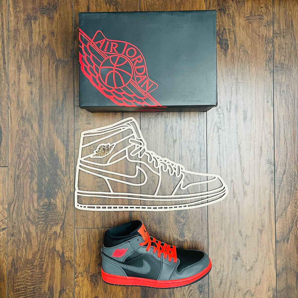 Original Court Classic Hi XL Relief - layered 3D-printed wall art piece, hand-finished by Soul Kid Dsgn