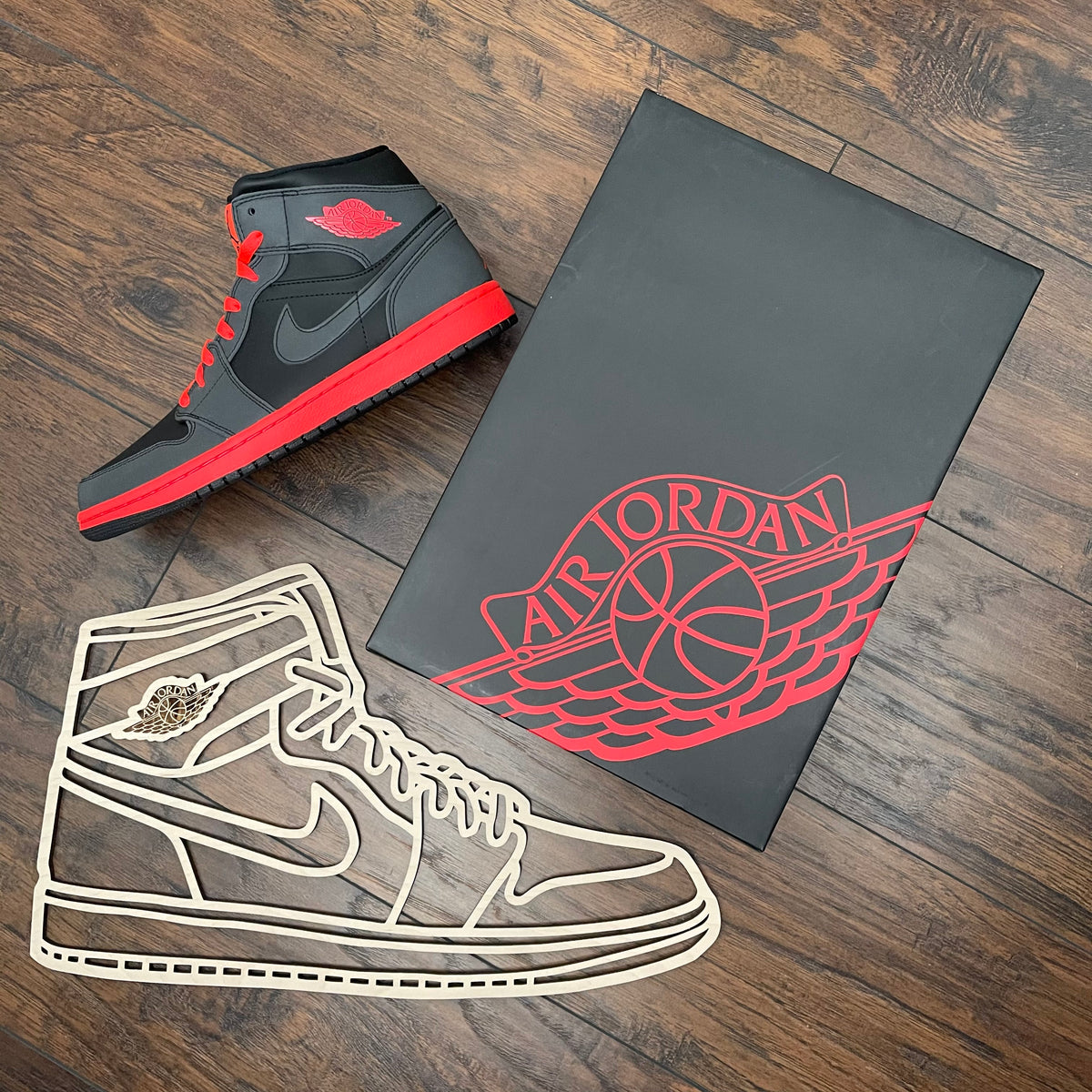 Original Court Classic Hi XL Relief - layered 3D-printed wall art piece, hand-finished by Soul Kid Dsgn, view 3