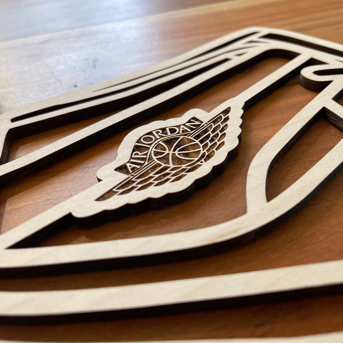 Original Court Classic Hi XL Relief - layered 3D-printed wall art piece, hand-finished by Soul Kid Dsgn, view 4