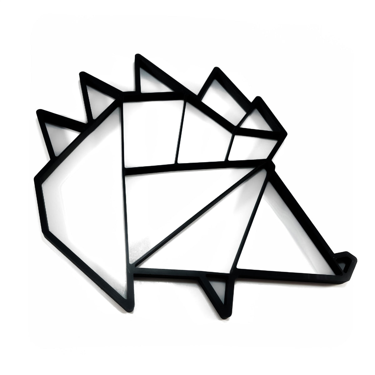 Original Geo Hedgehog Relief - layered 3D-printed wall art piece, hand-finished by Soul Kid Dsgn, view 2