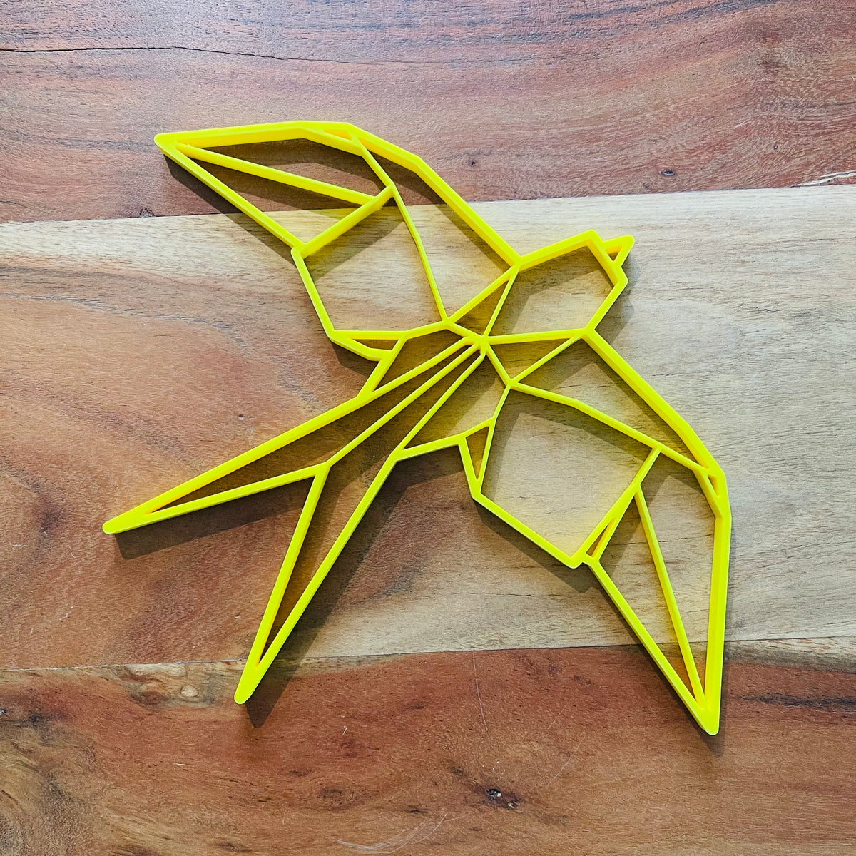 Original Geo Swallow Relief - layered 3D-printed wall art piece, hand-finished by Soul Kid Dsgn, view 6