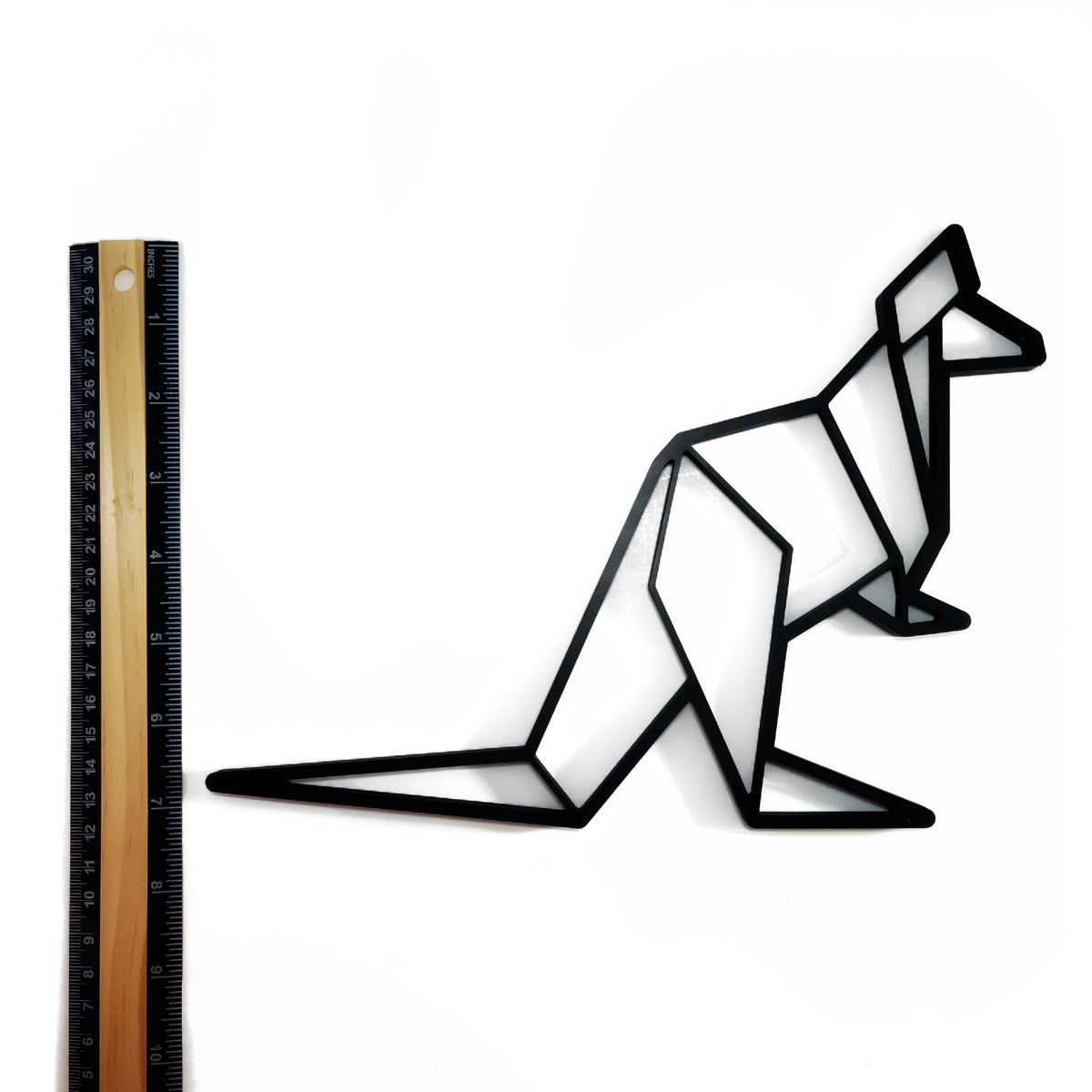 Original Geo Kangaroo Relief - layered 3D-printed wall art piece, hand-finished by Soul Kid Dsgn, view 4