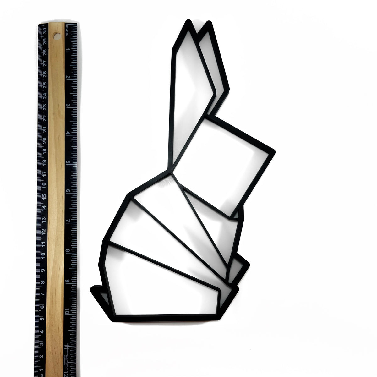 Original Geo Bunny Relief - layered 3D-printed wall art piece, hand-finished by Soul Kid Dsgn, view 4