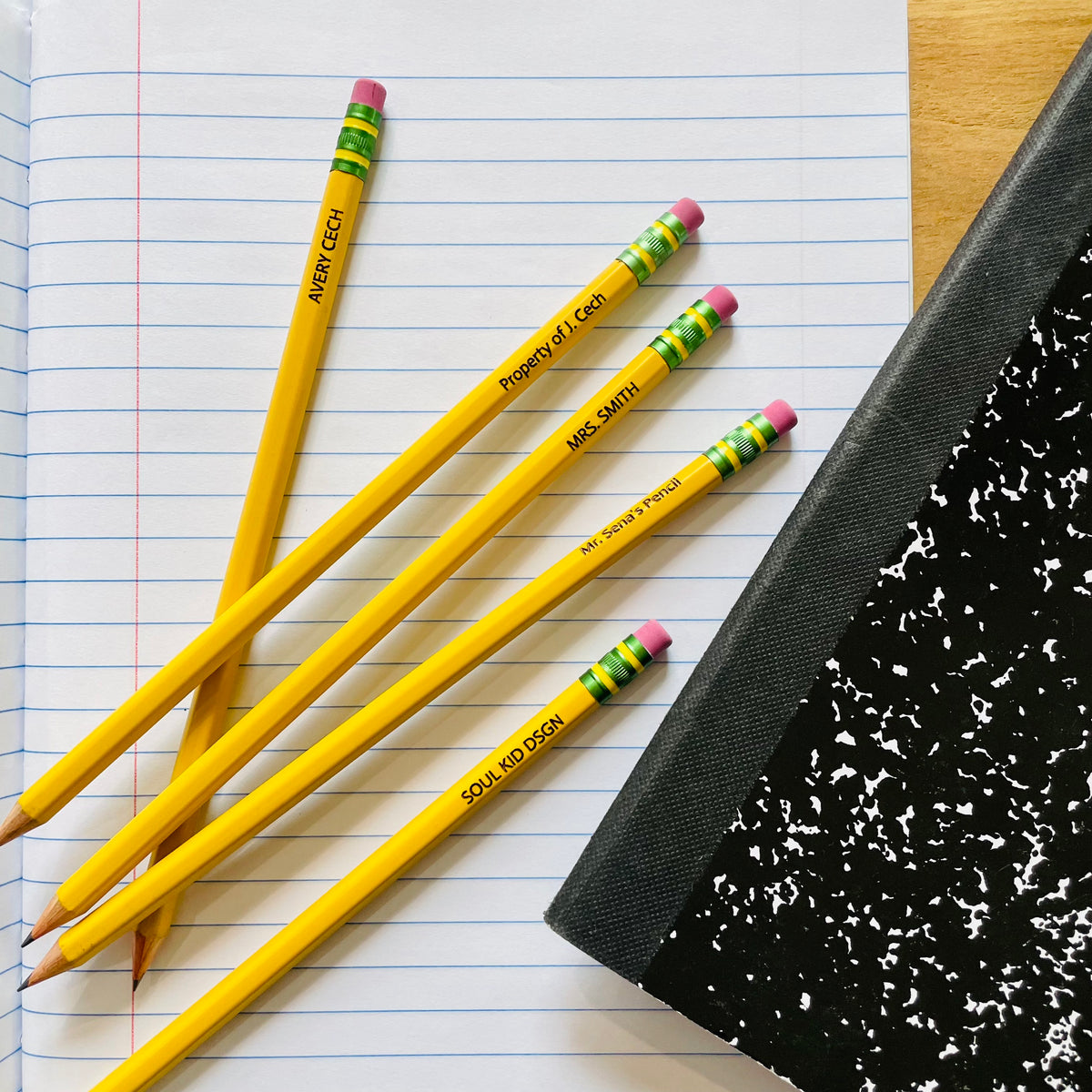 Original Custom Pencil Pack - laser-cut hardwood wall art, hand-finished by Soul Kid Dsgn