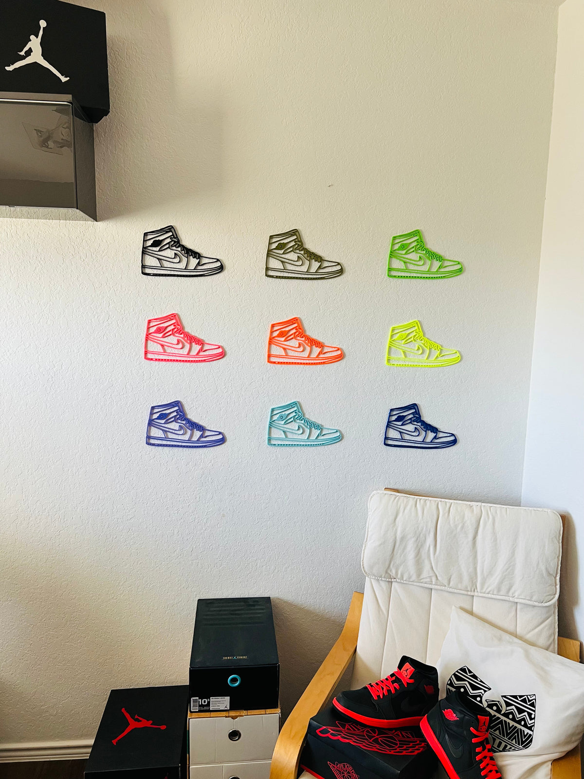 Original Pick Your Flight Wall Set - layered 3D-printed wall art piece, hand-finished by Soul Kid Dsgn, view 2
