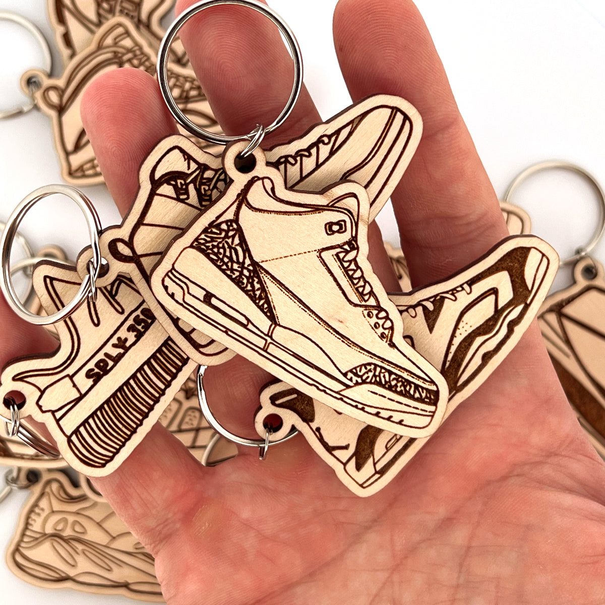 Original Playoff Profile Keychain - laser-cut acrylic keychain, hand-finished by Soul Kid Dsgn, view 4