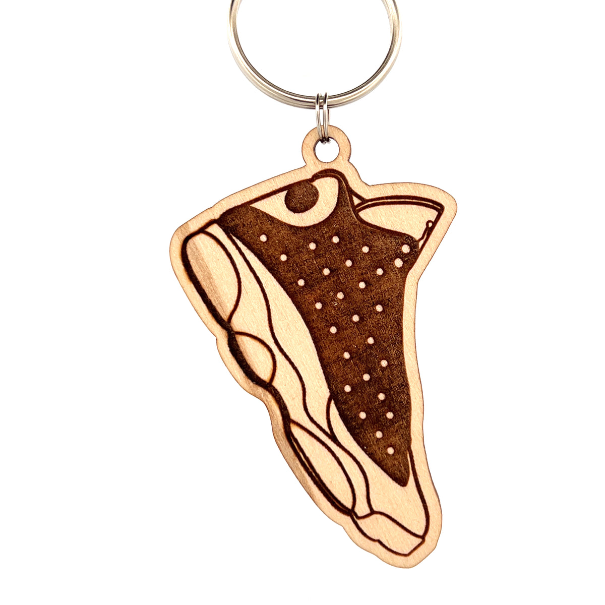 Original Hardwood Hi Keychain - laser-cut acrylic keychain, hand-finished by Soul Kid Dsgn