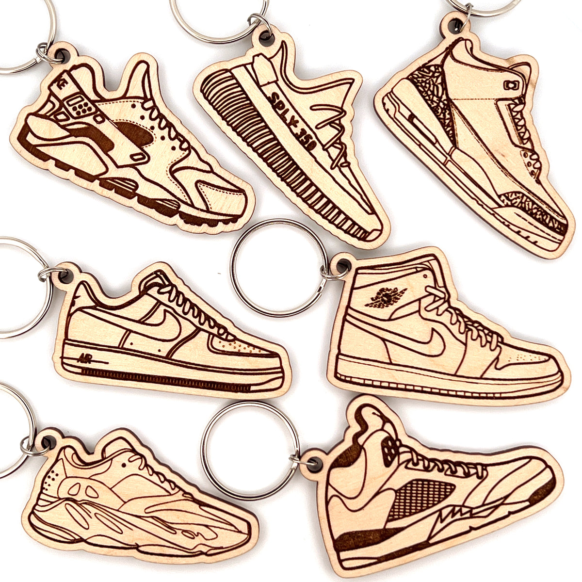 Original Knit Runner Keychain - laser-cut acrylic keychain, hand-finished by Soul Kid Dsgn, view 5